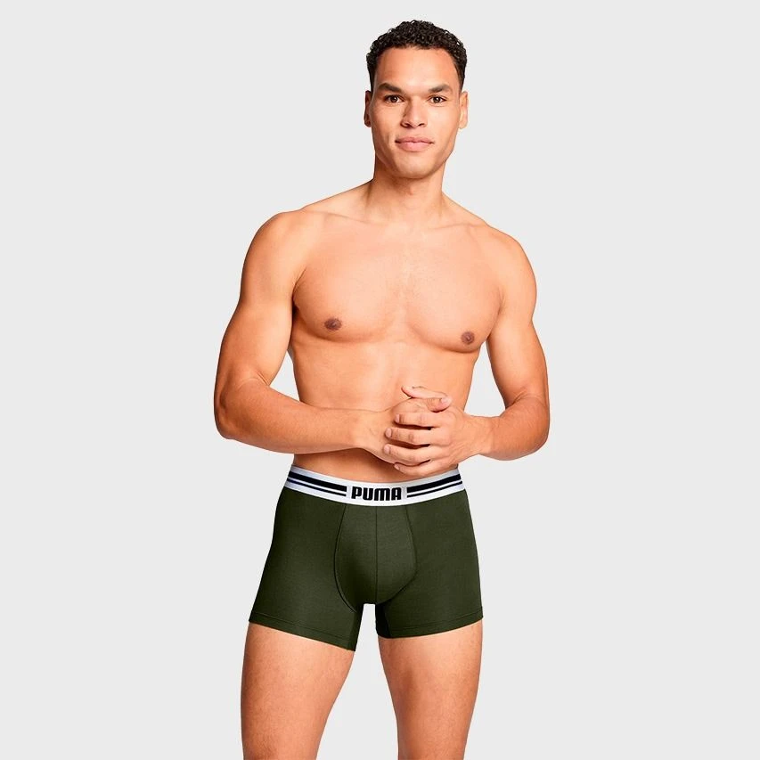 PUMA 2-pack Boxers Everyday Placed Logo Zwart & Groen 3 PUMA 2-pack Boxers Everyday Placed Logo Zwart & Groen - Afbeelding 3