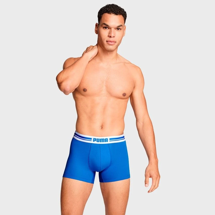 PUMA 2-pack Boxers Everyday Placed Logo Blauw 2 PUMA 2-pack Boxers Everyday Placed Logo Blauw - Afbeelding 2