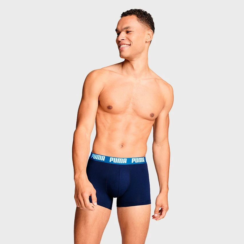 PUMA Everyday 2-pack Boxers Blauw 2 PUMA Everyday 2-pack Boxers Blauw - Afbeelding 2