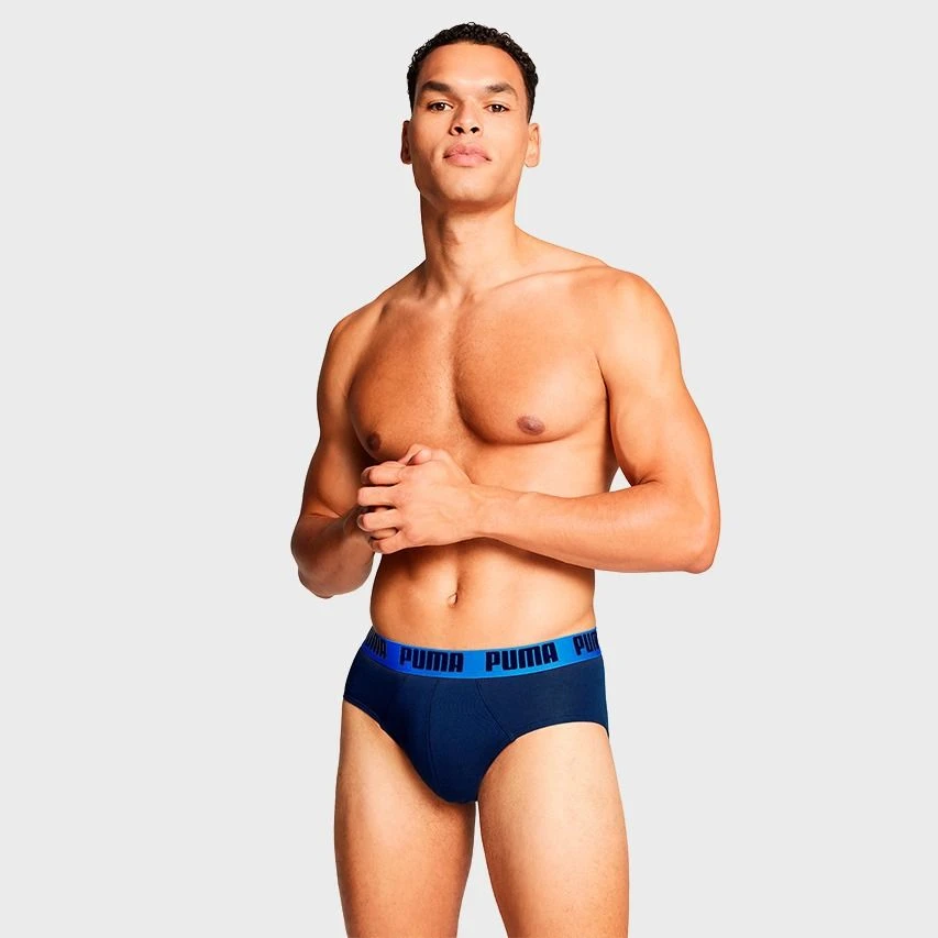 PUMA 2-pack Herenslips Everyday Blauw II 2 PUMA 2-pack Herenslips Everyday Blauw II - Afbeelding 2