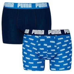 PUMA 2-pack Boxers Everyday Logo Print Blauw