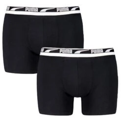 PUMA 2-pack Boxers Everyday Multi Logo Zwart