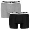 PUMA 2-pack Boxers Everyday Multi Logo Zwart & Grijs