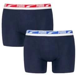 PUMA 2-pack Boxers Everyday Multi Logo Blauw