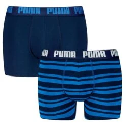 PUMA 2-pack Boxers Everyday Striped Blauw II