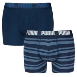 PUMA 2-pack Boxers Everyday Striped Blauw