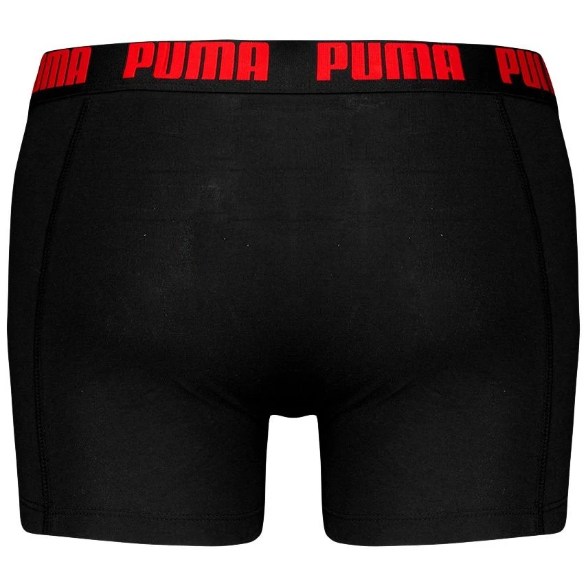 PUMA 2-pack Boxers Everyday Striped Zwart & Rood 8 PUMA 2-pack Boxers Everyday Striped Zwart & Rood - Afbeelding 8