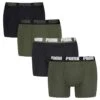 PUMA 4-pack Boxers Everyday Zwart & Groen