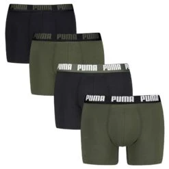 PUMA 4-pack Boxers Everyday Zwart & Groen
