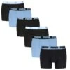 PUMA 6-pack Boxers Everyday Zwart & Blauw
