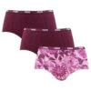 PUMA Dames 3-pack Mini Boxershorts Printed Paars & Roze
