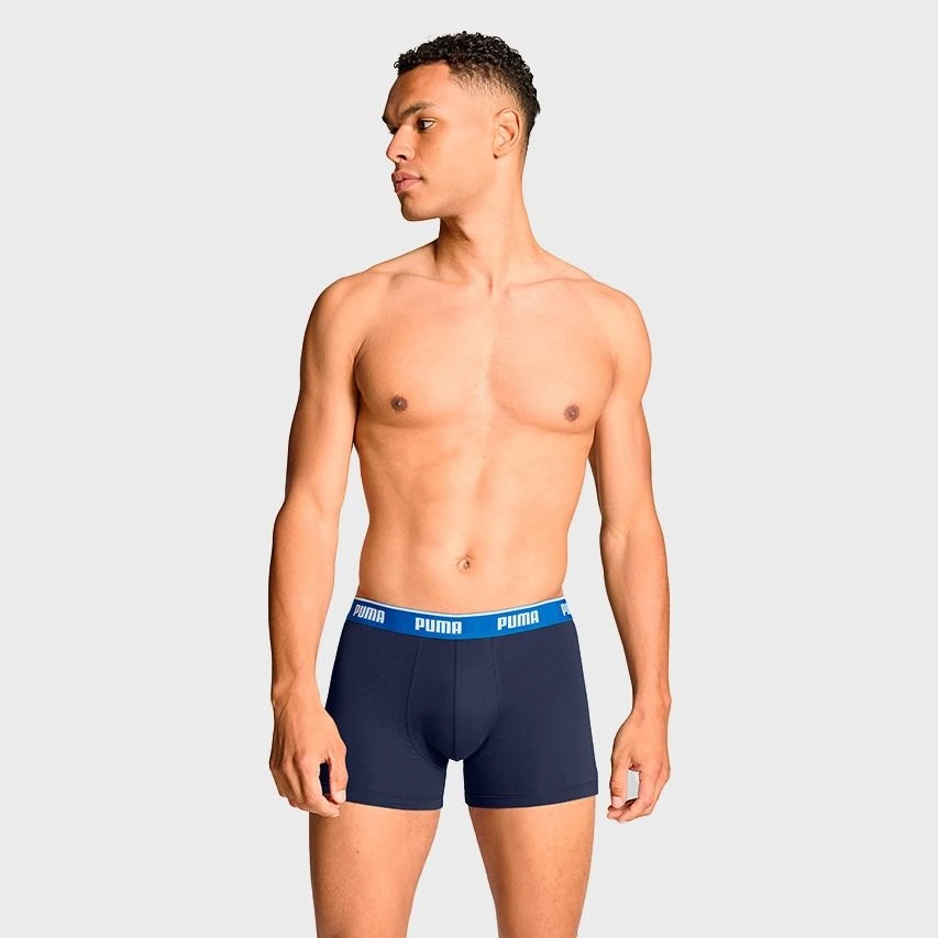PUMA Comfort Stretch 3-pack Boxers Blauw 2 PUMA Comfort Stretch 3-pack Boxers Blauw - Afbeelding 2