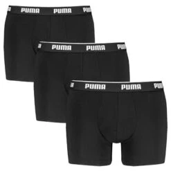 PUMA Comfort Stretch 3-pack Boxers Zwart