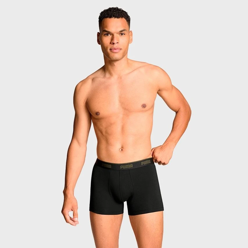 PUMA Comfort Stretch 3-pack Boxers Groen & Zwart 3 PUMA Comfort Stretch 3-pack Boxers Groen & Zwart - Afbeelding 3