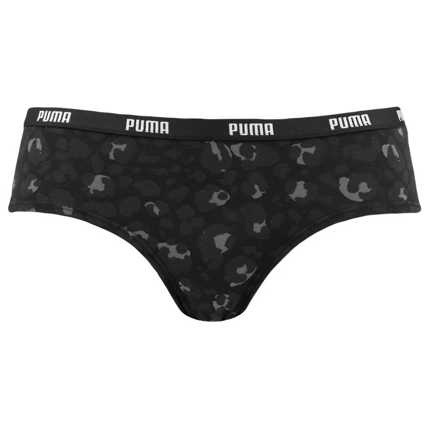 PUMA Dames 3-pack Hipsters Printed Zwart 2 PUMA Dames 3-pack Hipsters Printed Zwart - Afbeelding 2