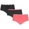 PUMA Dames 3-pack Mini Boxershorts Zwart & Roze
