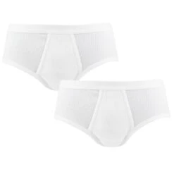 Schiesser Original Classics 2-pack Sport Herenslip Dubbelrib Wit