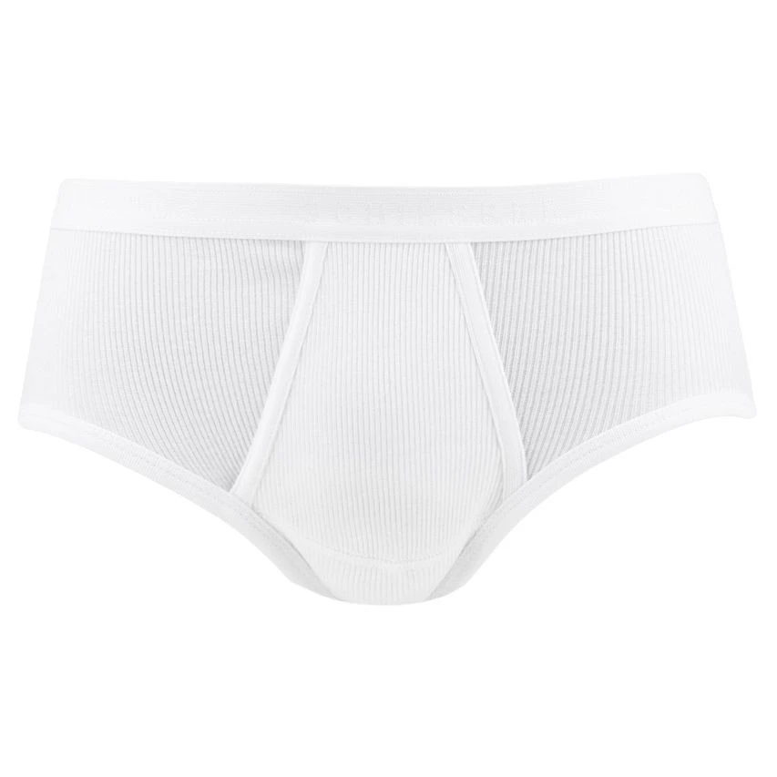 Schiesser Original Classics 2-pack Sport Herenslip Dubbelrib Wit 2 Schiesser Original Classics 2-pack Sport Herenslip Dubbelrib Wit - Afbeelding 2