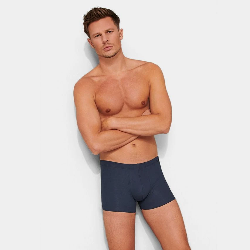 Schiesser Laser Cut Boxer Blauw 4 Schiesser Laser Cut Boxer Blauw - Afbeelding 4