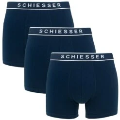 Schiesser 95/5 3-pack Basic Shorts Blauw