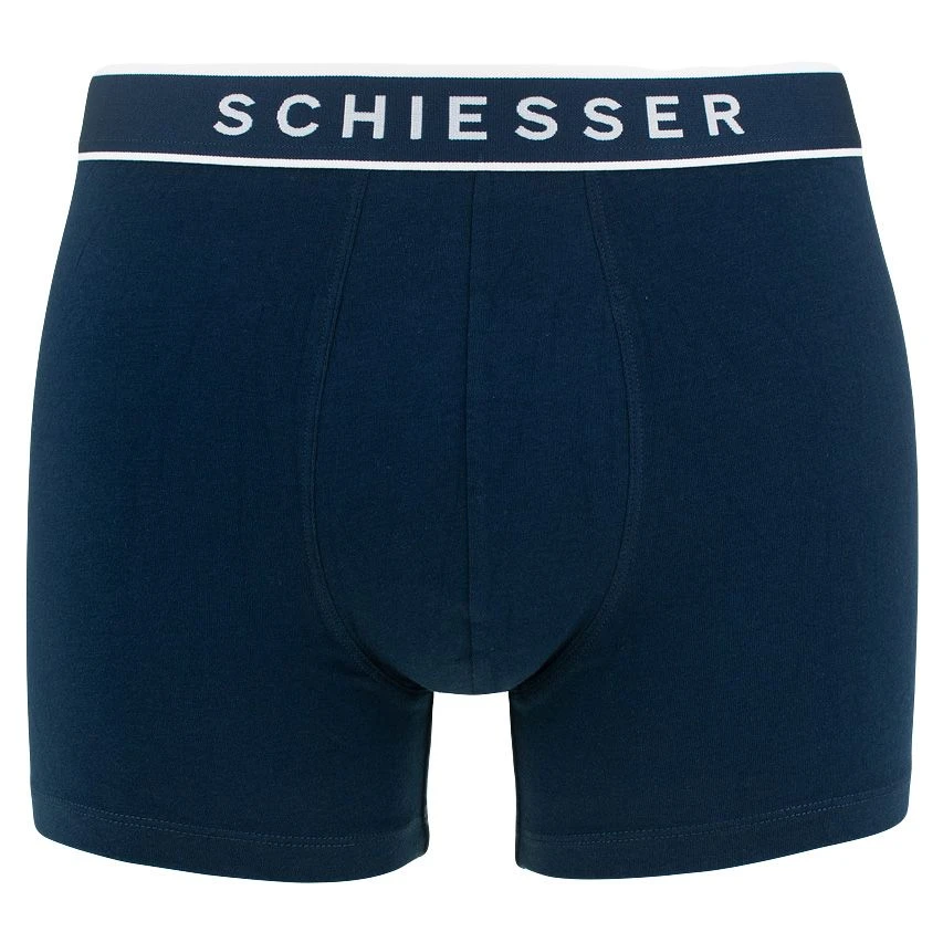 Schiesser 95/5 3-pack Basic Shorts Blauw 2 Schiesser 95/5 3-pack Basic Shorts Blauw - Afbeelding 2