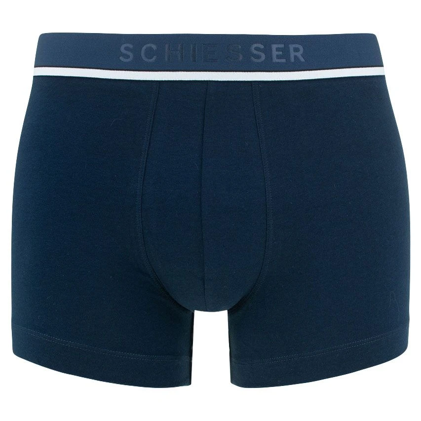Schiesser 95/5 3-pack Boxers Classic Blauw & Zwart 4 Schiesser 95/5 3-pack Boxers Classic Blauw & Zwart - Afbeelding 4