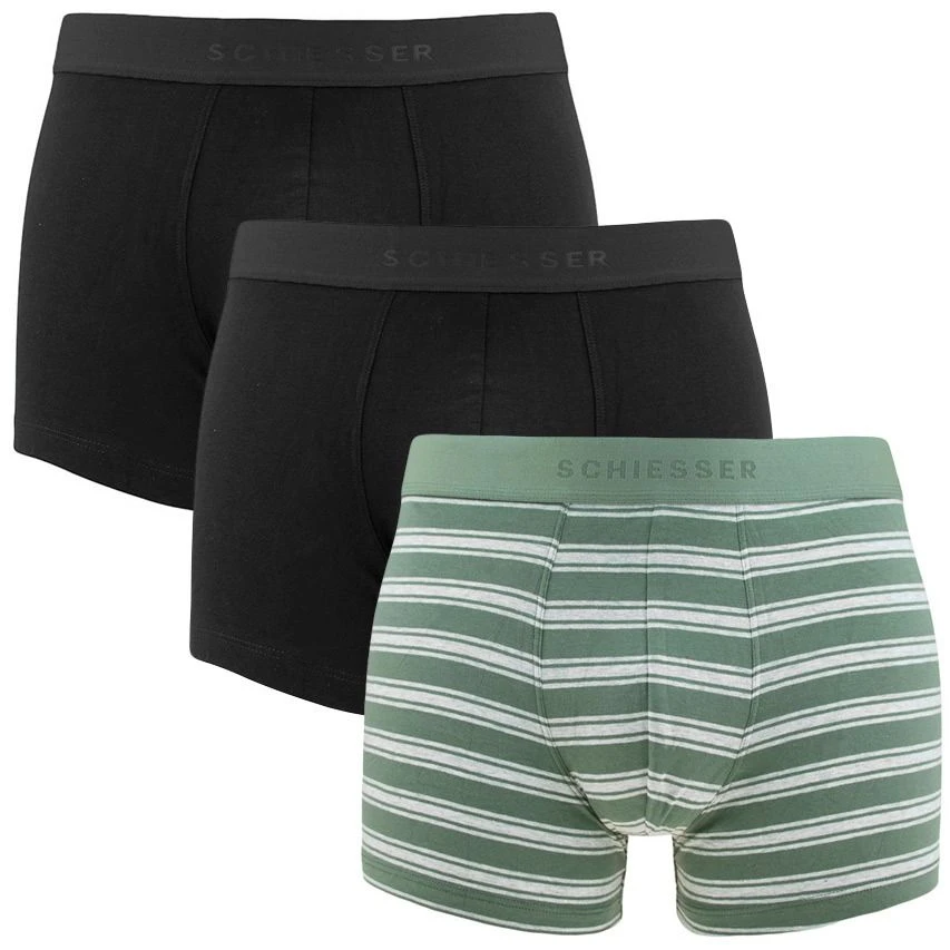 Schiesser 95/5 3-pack Boxers Striped Multi 1 Schiesser 95/5 3-pack Boxers Striped Multi