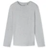 Schiesser Mix + Relax O-hals Pyjamashirt Longsleeve Grijs