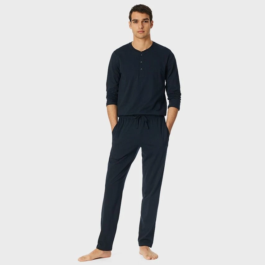 Schiesser Mix + Relax Pyjamabroek Donkerblauw 4 Schiesser Mix + Relax Pyjamabroek Donkerblauw - Afbeelding 4