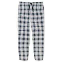 Schiesser Mix + Relax Pyjamabroek Check Grijs & Blauw