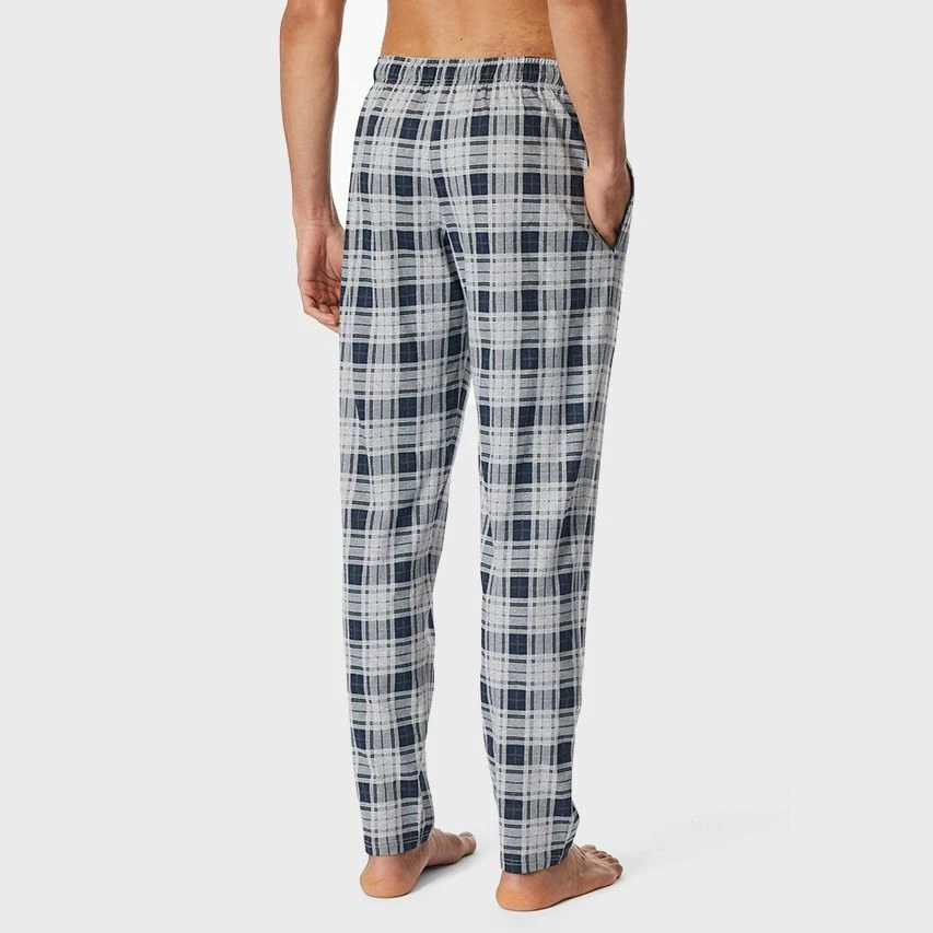 Schiesser Mix + Relax Pyjamabroek Check Grijs & Blauw 3 Schiesser Mix + Relax Pyjamabroek Check Grijs & Blauw - Afbeelding 3