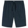 Schiesser Mix + Relax Pyjamabroek Kort Stripe Donkerblauw