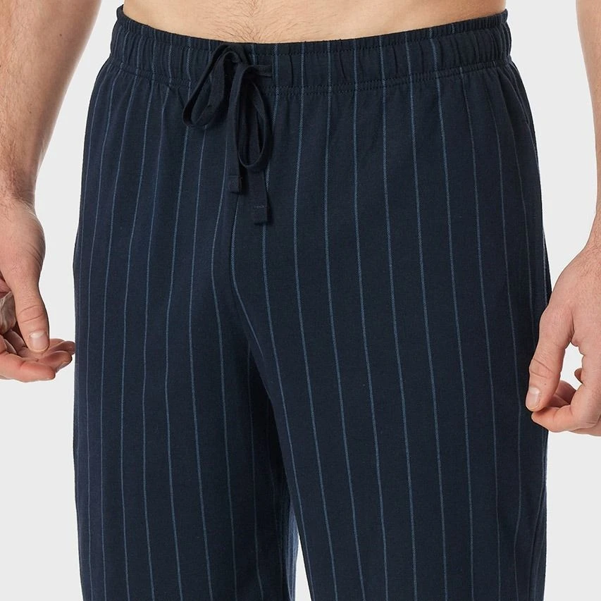 Schiesser Mix + Relax Pyjamabroek Kort Stripe Donkerblauw 3 Schiesser Mix + Relax Pyjamabroek Kort Stripe Donkerblauw - Afbeelding 3