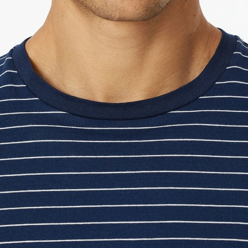 Schiesser Casual Essentials Pyjamaset Lang Stripe Blauw 5 Schiesser Casual Essentials Pyjamaset Lang Stripe Blauw - Afbeelding 5