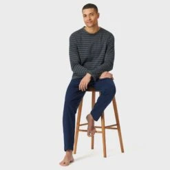 Schiesser Casual Essentials Pyjamaset Lang Stripe Blauw & Grijs 8 Schiesser Casual Essentials Pyjamaset Lang Stripe Blauw & Grijs -Boxers Ondergoed Winkel aHR0cHM6Ly93d3cuYm94ZXJzLm5sL21lZGlhL2NhdGFsb2cvcHJvZHVjdC9zL2Mvc2NoaWVzc2VyXzE4MjE5Ny0yMDNfMi5qcGc c3RvcmU9Ym94ZXJzX25sJmltYWdlLXR5cGU9aW1hZ2U